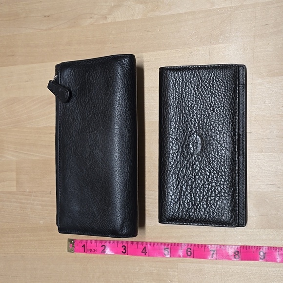 {Coach} Park Leather Turn lock Slim Envelope Wallet & Checkbook Holder - Picture 4 of 13